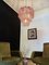 Large Three-Tier Murano Glass Tube Chandelier in Pink Albaster, 1990s 19