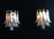 Italienische Vintage Murano Wandlampen im Stil von Mazzega, 1990, 2er Set 7