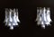 Vintage Italian Murano Wall Lights in the style of Mazzega, 1990, Set of 2 1