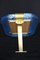 Himmelblauer Twisted Bilderrahmen aus Muranoglas & Messing von Barovier E Toso 11