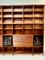 Mahagoni furniertes Bücherregal mit gravierten Elementen von Tommaso Gnone, 1950er 5