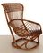 Butaca o sillón B4 de ratán y bambú atribuido a Tito Agnoli, años 70, Imagen 8