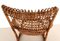 Rattan & Bamboo B4 Armchair or Lounge Chair attributed to Tito Agnoli, 1970s, Image 4