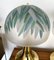 Italienische Palm Tree Lampenschirme aus Messing & Muranoglas von Ghisetti, 1980er, 2er Set 8