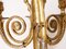 Lámparas de pared estilo Luis XVI de bronce dorado, Francia, años 50. Juego de 2, Imagen 3