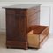 Marble Chest of Drawers with 4 Drawers and Burl Wood Veneer 7