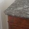 Marble Chest of Drawers with 4 Drawers and Burl Wood Veneer, Image 4