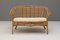 Set di divani e poltrone in bambù, anni '50, set di 3, Immagine 4