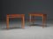 Italian Bedside Tables in Woodwork and Airy Design, 1950s, Set of 2 1