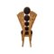 Deco Line Chair in Birch Root and Black Fabric, 1980s, Image 6
