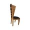 Deco Line Chair in Birch Root and Black Fabric, 1980s 2