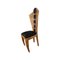 Deco Line Chair in Birch Root and Black Fabric, 1980s, Image 4