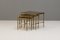 Brass Nesting Tables, 1950, Set of 3, Image 3