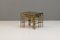 Brass Nesting Tables, 1950, Set of 3, Image 1