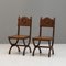 Oak Side Chairs, 1890s, Set of 2, Image 1