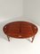 Vintage Georgian Style Oval Mahogany Butlers Coffee Tray Table, 1960s 8