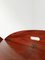 Vintage Georgian Style Oval Mahogany Butlers Coffee Tray Table, 1960s 12
