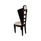 Deco Line Chair in Black Lacquered Wood and Ivory Eco-Leather, 1980s 5