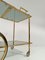Mid-Century Modern Gilded Brass & Faux Bamboo Bar Cart with Removable Tray Top, 1970s 19