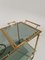 Mid-Century Modern Gilded Brass & Faux Bamboo Bar Cart with Removable Tray Top, 1970s, Image 15