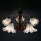 Vintage Murano Glass and Wood Chandelier, Italy, 1970s 14