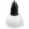 Lámpara colgante industrial vintage de esmalte blanco con superficie de baquelita, Imagen 2