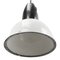 Lámpara colgante industrial vintage de esmalte blanco con superficie de baquelita, Imagen 3