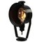 Lámpara de pie industrial vintage con espejo de hierro fundido esmaltado, Imagen 8