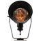 Vintage Industrial Black Enamel Cast Iron Mirror Floor Lamp 4