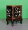 Black Lacquer Bedside Table with Hand Painted Blossom & Gold Decoration 7