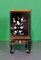 Black Lacquer Bedside Table with Hand Painted Blossom & Gold Decoration 9