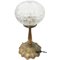 Vintage French Brass & Glass Table Lamp, 1920s, Image 2