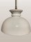 Lámpara colgante de vidrio opalino para encimera reciclada de Pantalla de vidrio vintage, años 50, Imagen 1