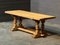 French Bleached Oak Farmhouse Dining Table, 1925 1
