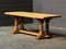 French Bleached Oak Farmhouse Dining Table, 1925 9