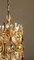 Lámpara de techo Hollywood Regency de latón y cristal de Christoph Palme para Palwa, Imagen 2
