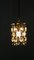 Hollywood Regency Deckenlampe aus Messing & Kristallglas von Christoph Palme für Palwa 6