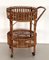 Mid-Century Italian Bamboo and Rattan Serving Bar Cart or Trolley, 1970s, Image 1