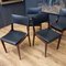 Rosewood Dining Chairs with Leather Seats by Carlo De Carli for Luigi Sormani, 1960s, Set of 4, Image 4