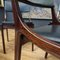 Sillas de comedor de palisandro con asientos de cuero de Carlo De Carli para Luigi Sormani, años 60. Juego de 4, Imagen 6