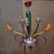 Lámpara de araña de Murano de Fratelli Toso, años 80, Imagen 10