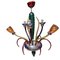 Murano Chandelier from Fratelli Toso, 1980s, Image 1