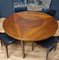 Vintage Round Rosewood Dining Table attributed to Harry Ostergaard, 1960s 2