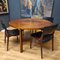 Vintage Round Rosewood Dining Table attributed to Harry Ostergaard, 1960s 3