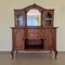Early 20th Century Oak Buffet with Glass Doors and Mirror 2