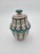 Moroccan Enameled Ceramic Urn 1