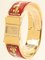 Loquet Enamel Bangle Watch Red from Hermes 2