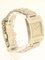 Silberne Armbanduhr mit quadratischem Logo von Gucci 2