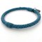 Bangle Light Blue Intrecciato Ec-19881 Leather Bracelet from Bottega Veneta 6