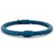 Bangle Light Blue Intrecciato Ec-19881 Leather Bracelet from Bottega Veneta 5